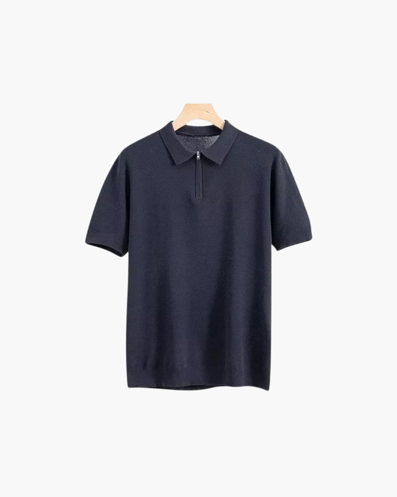 Zip Up Polo | Montessari