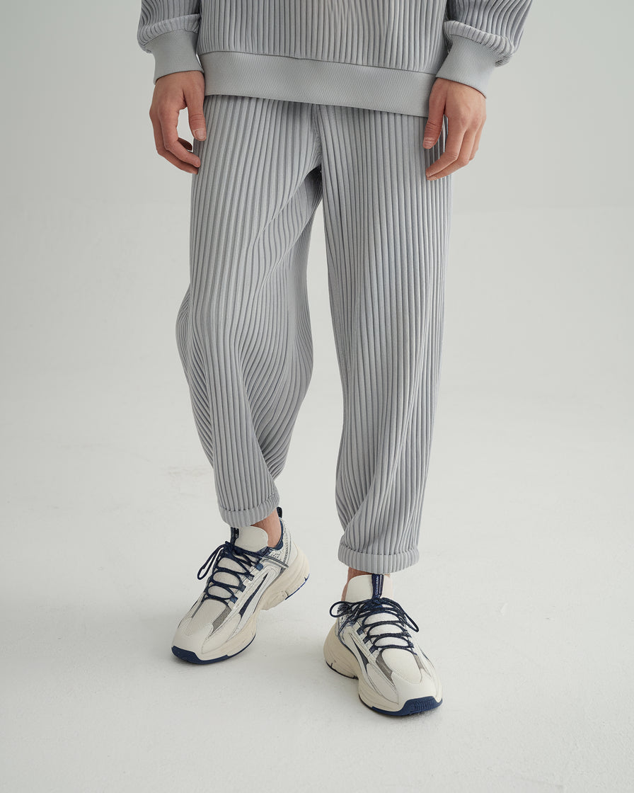 Ribbed Cotton Pantalon | Montessari